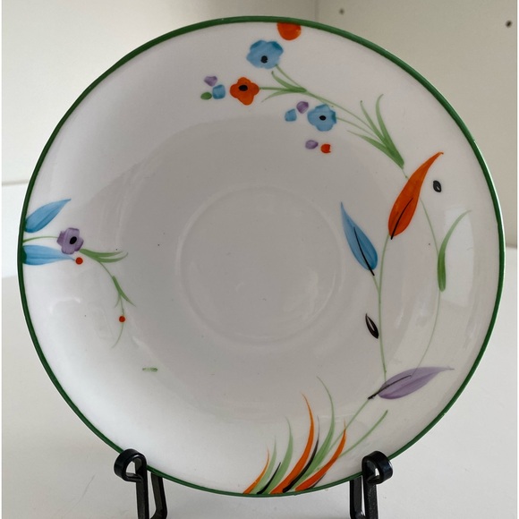 EUC Vtg Phoenix Bone China Teacup and Saucer in Art Deco Style - Picture 5 of 7